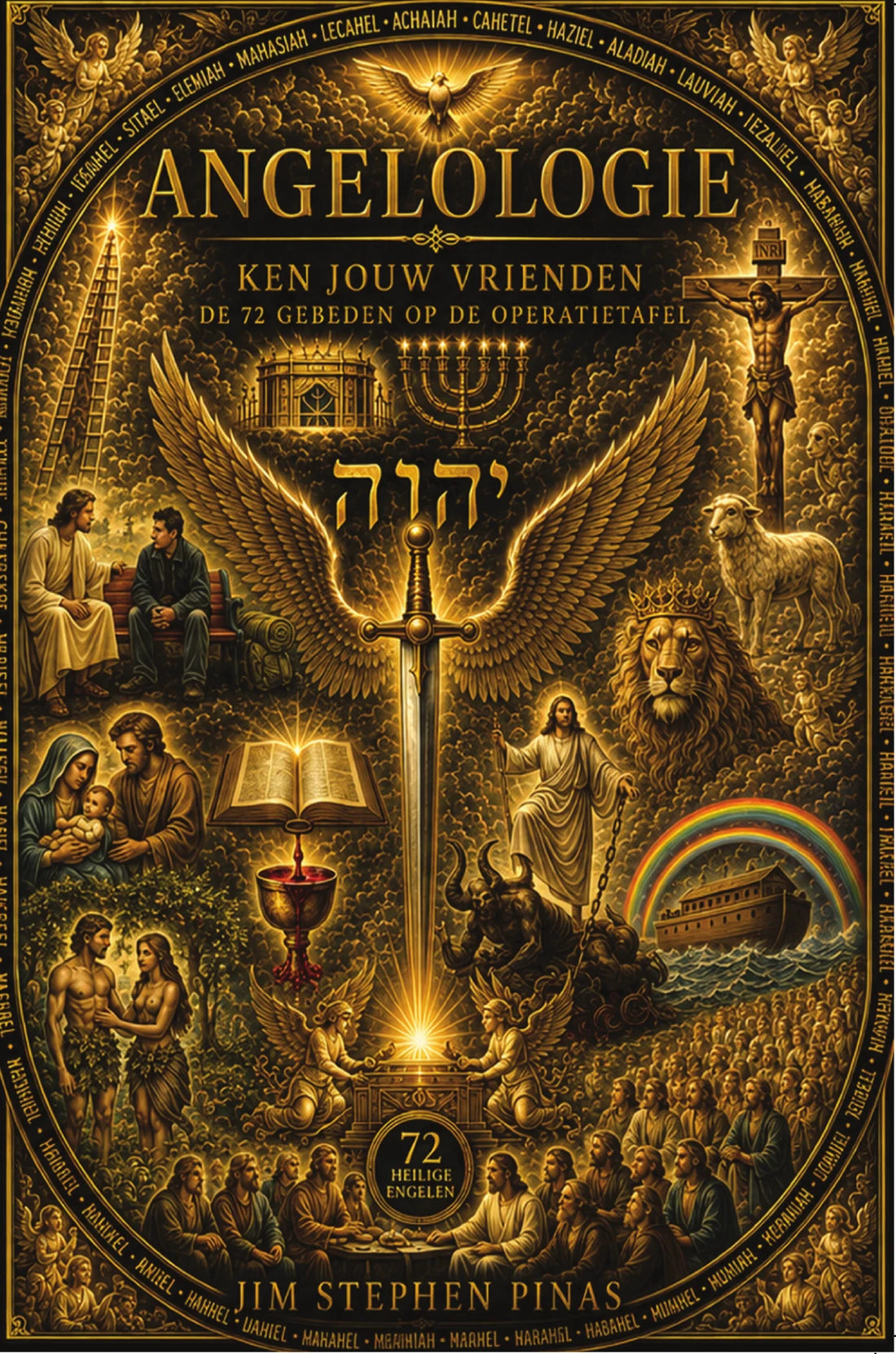 Cover ANGELOLOGIE — KEN JOUW VRIENDEN — DE 72 GEBEDEN OP DE OPERATIETAFEL